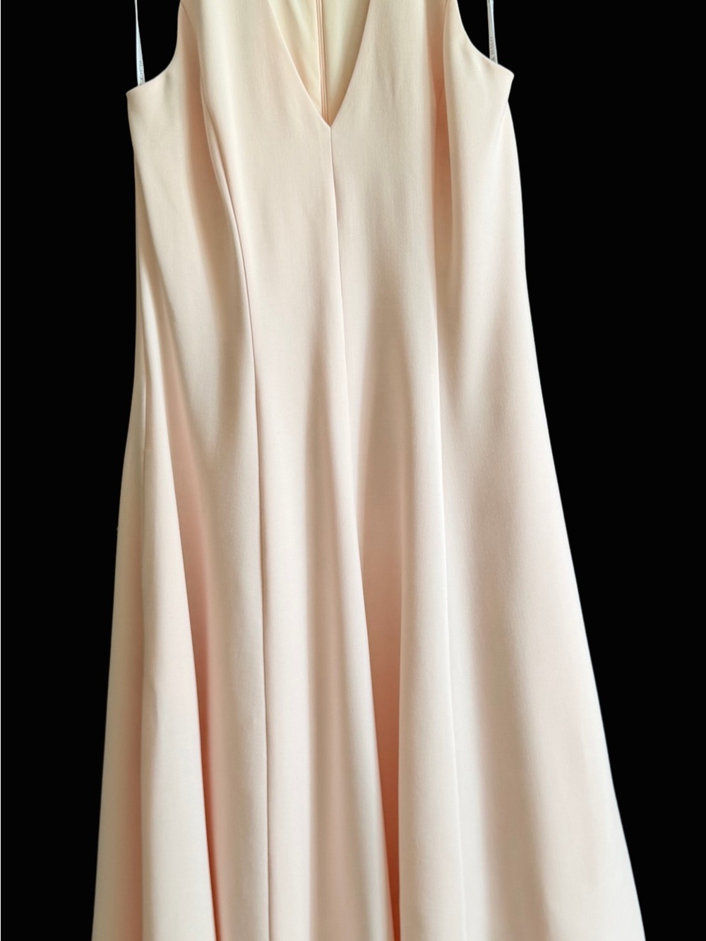 Black Halo pink /peach elegant midi dress